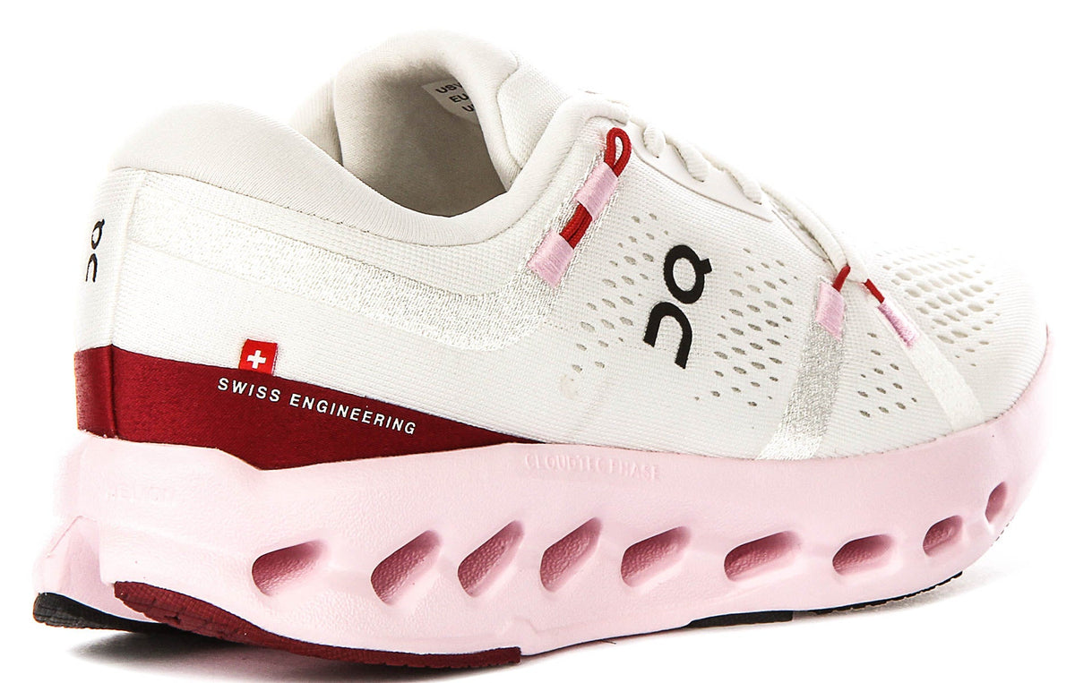 On Running Cloudsurfer 2 In White Pink For Women